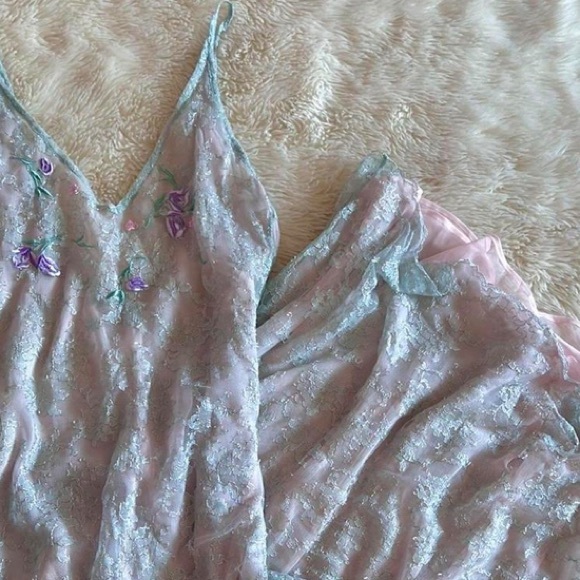 Fairy Lace Slip Dress Vintage Victoria’s Secret - Picture 10 of 13